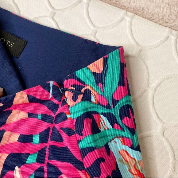 NWT Talbots Tropical Hawaiian Print Floral Fern Leaf Multicolor Skirt Size 6 - Picture 5 of 5